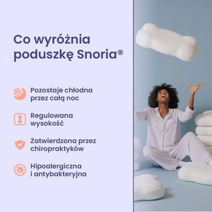 Snoria® – Ergonomiczna Poduszka dla Zdrowia